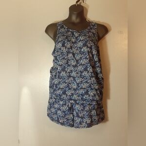 Croft & Barrow Navy Elephant Print Set